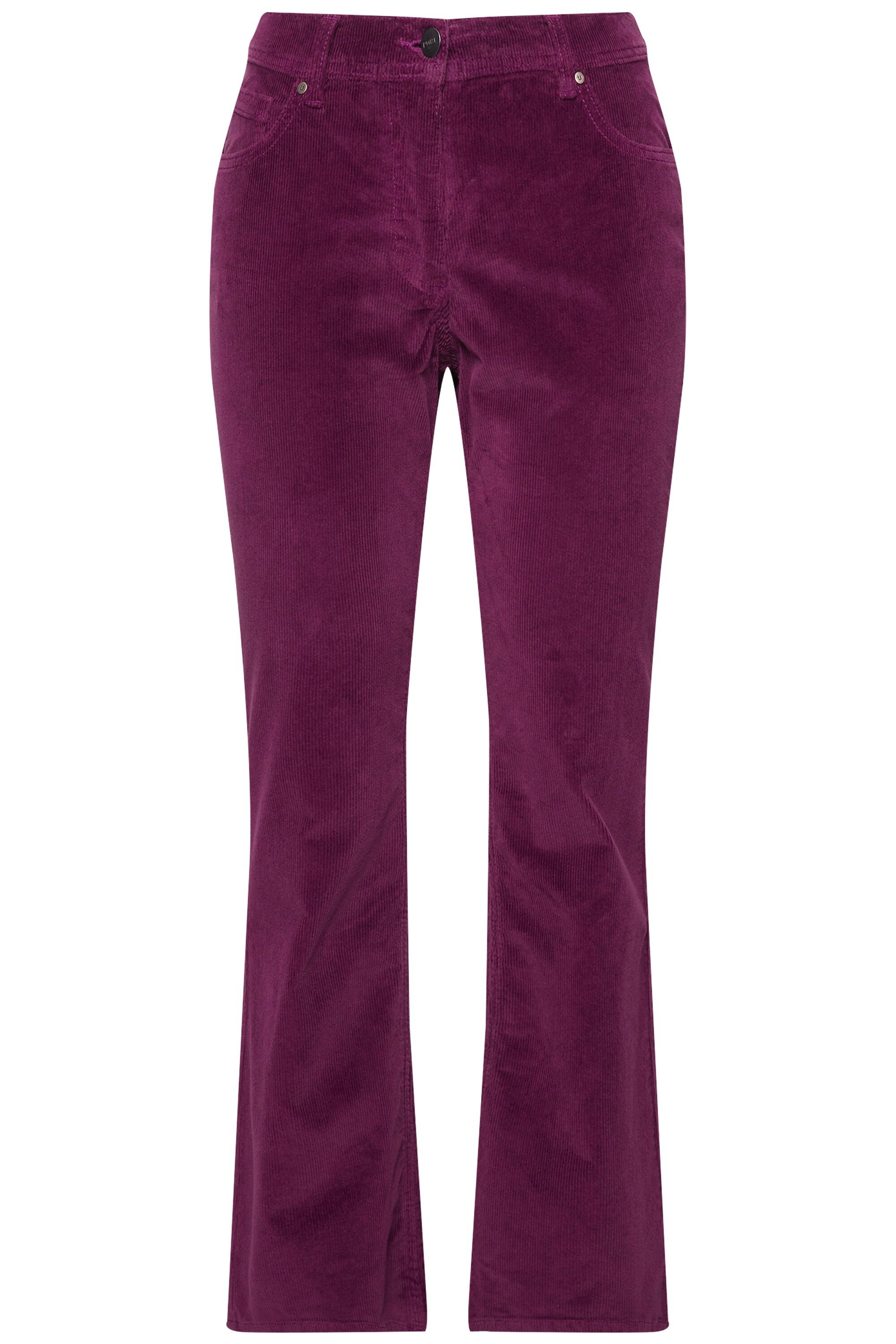Ulla Popken Regular-fit-Jeans Cordhose Marie Bootcut günstig online kaufen