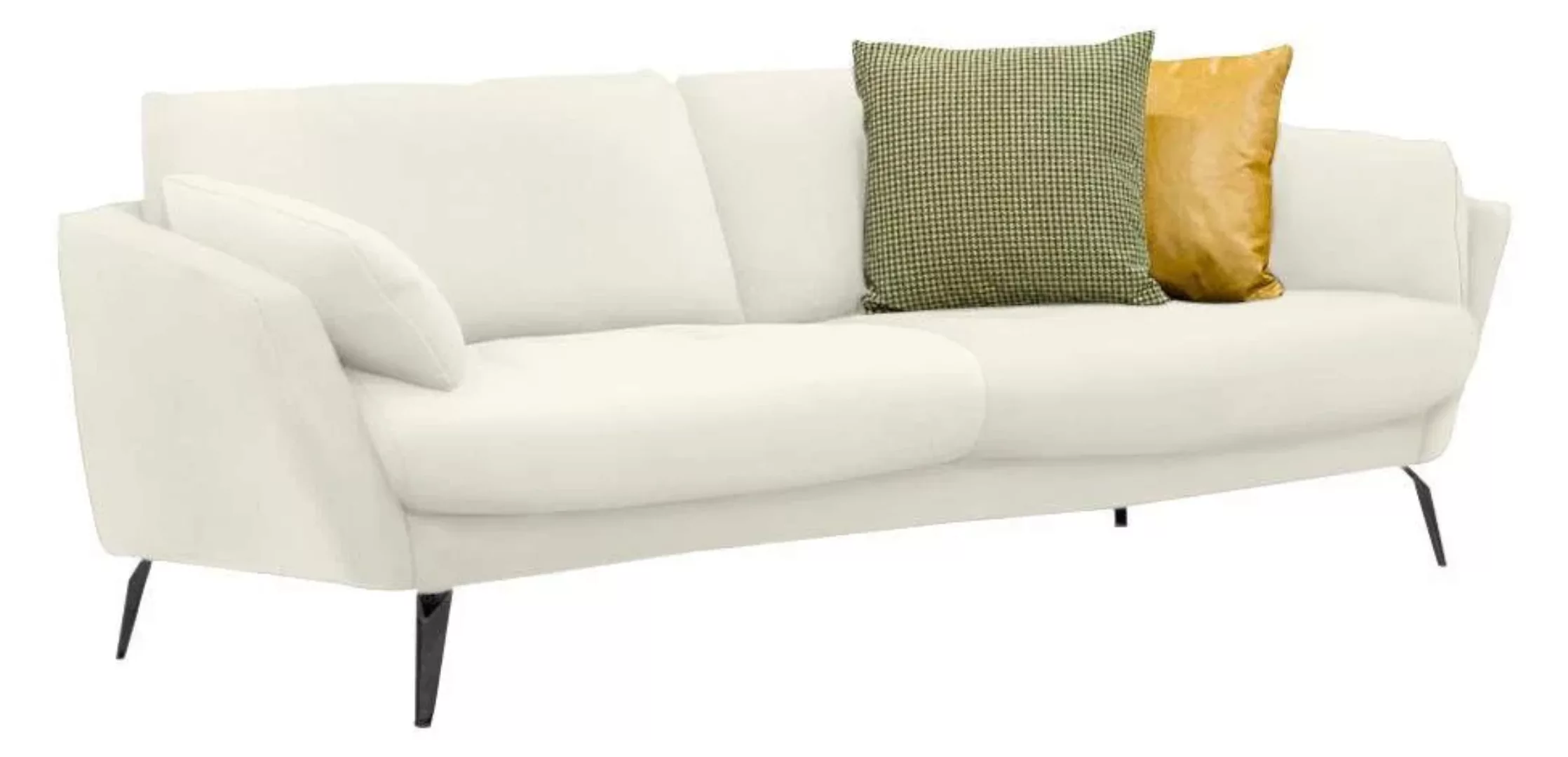 W.SCHILLIG 2,5-Sitzer softy, mit dekorativer Heftung im Sitz, Füße schwarz günstig online kaufen