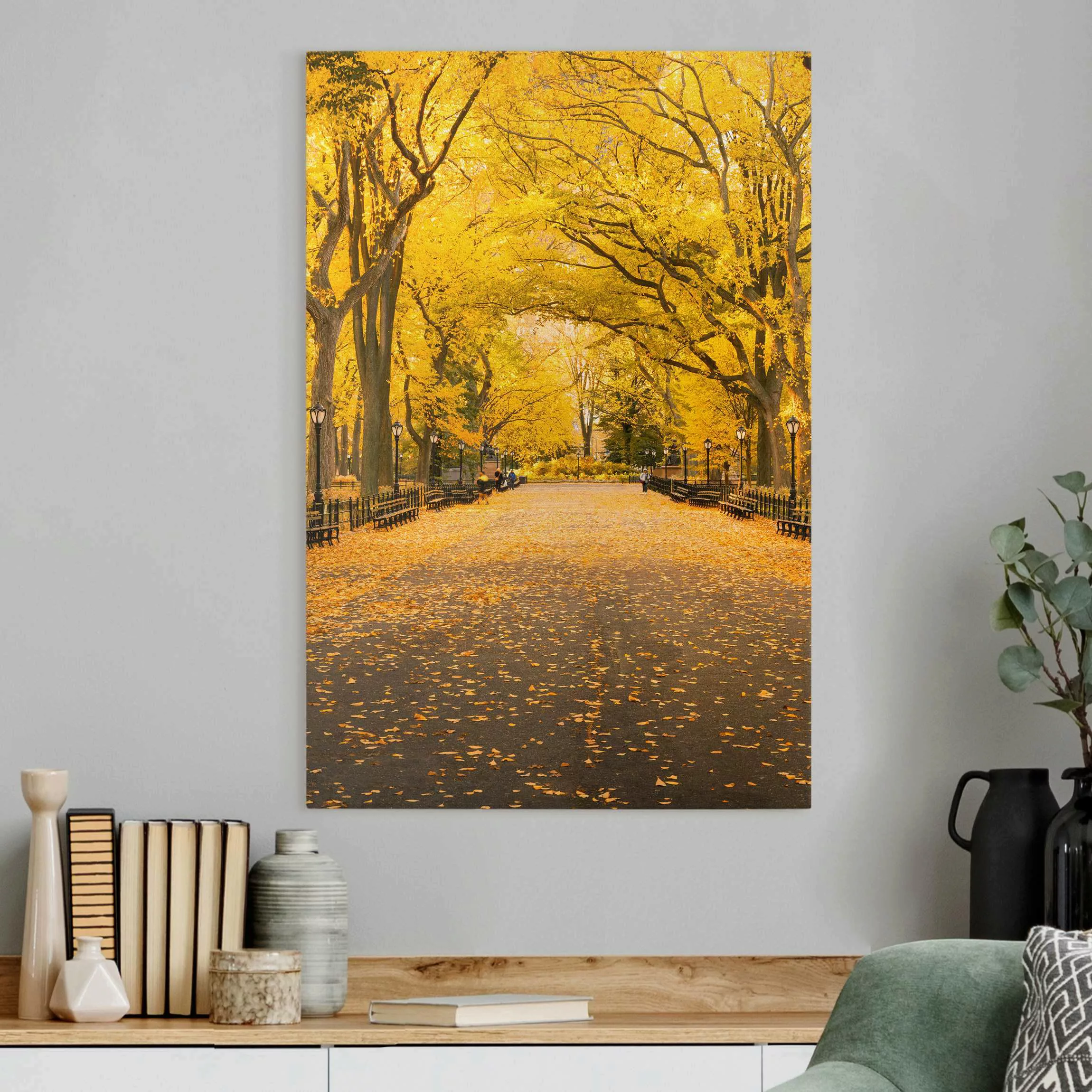 Leinwandbild Herbst im Central Park günstig online kaufen