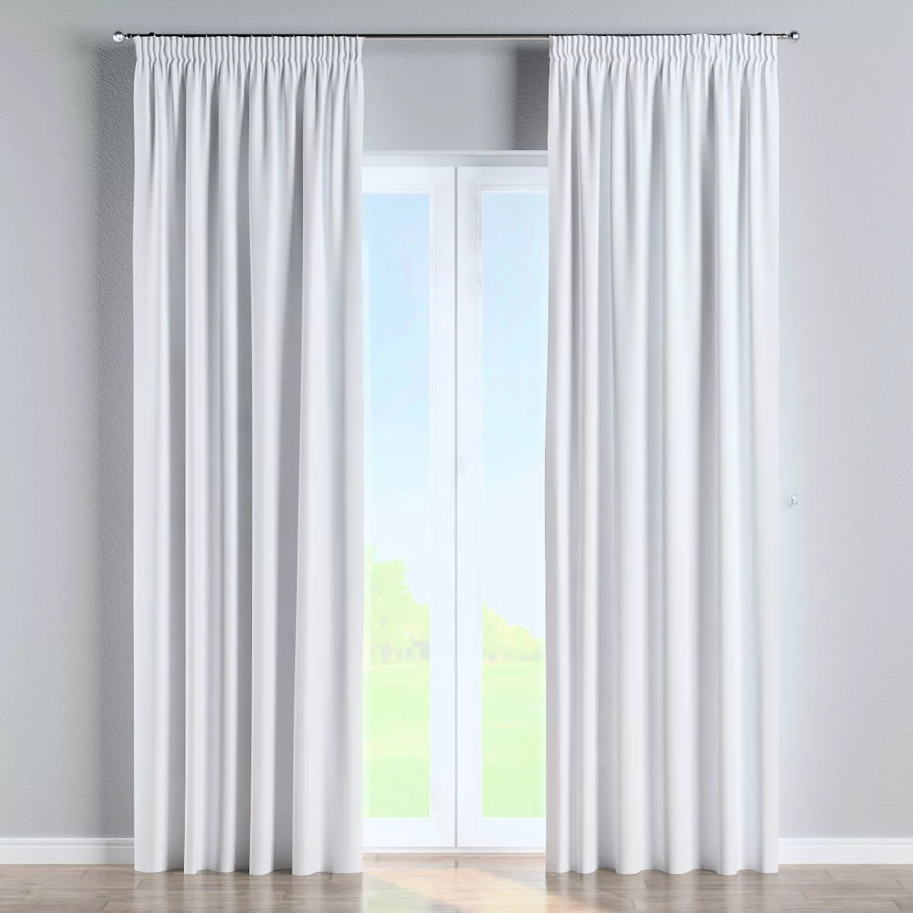 Vorhang mit Kräuselband, weiß, Crema (182-65) günstig online kaufen