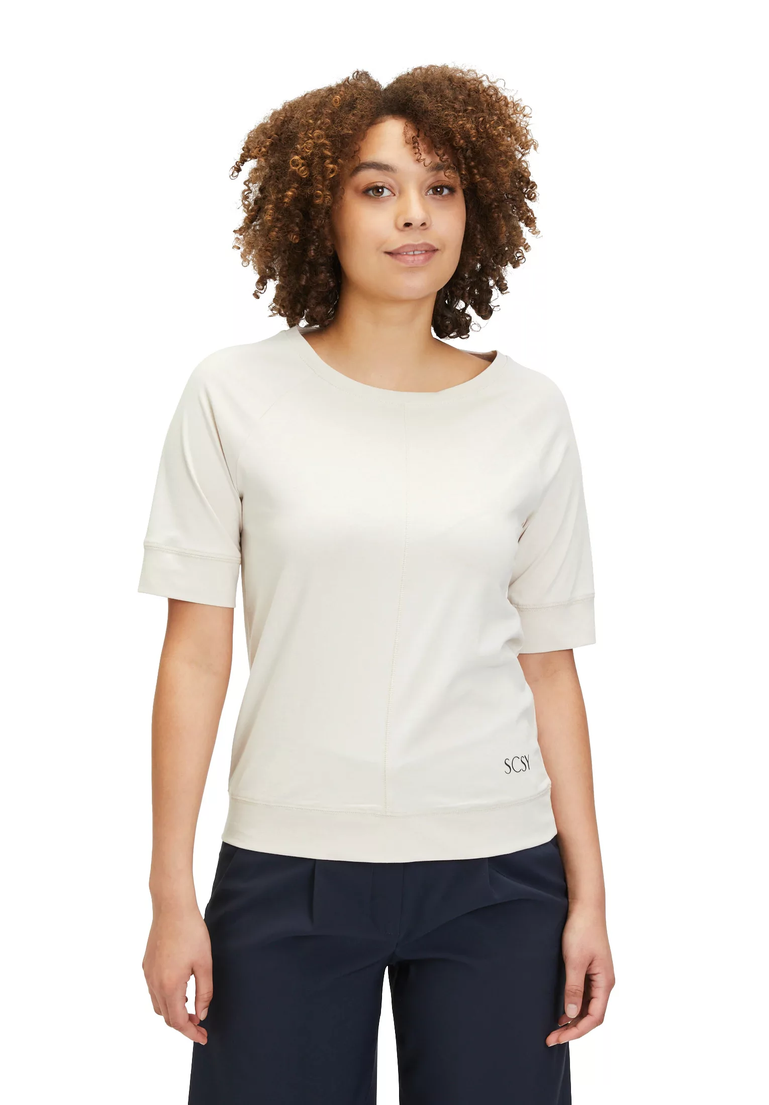 Betty Barclay Kurzarmshirt "Betty Barclay Basic Shirt unifarben", Nahtführu günstig online kaufen