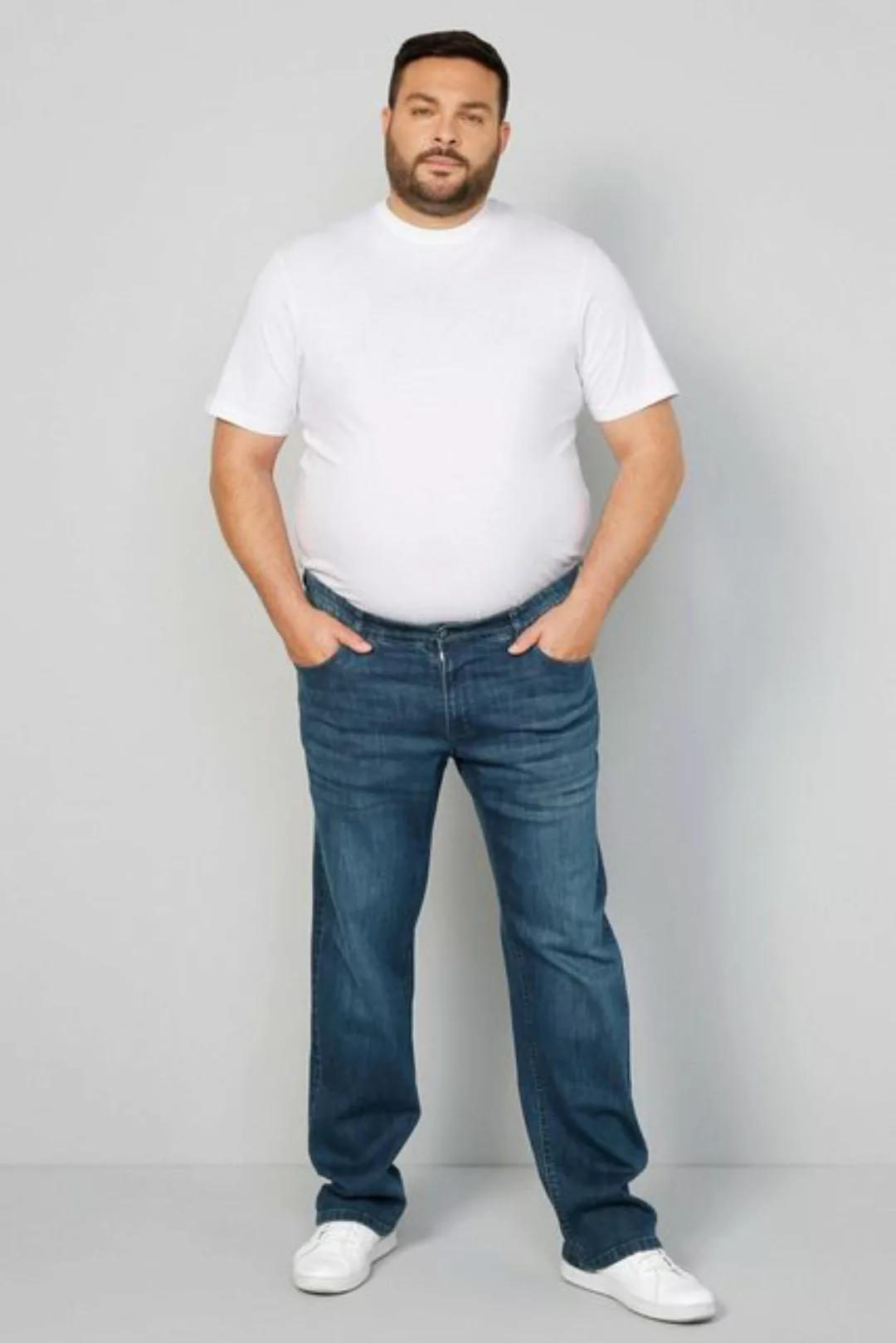 Men Plus 5-Pocket-Jeans Men+ Jeans 5-Pocket Bauchfit bis 41 günstig online kaufen