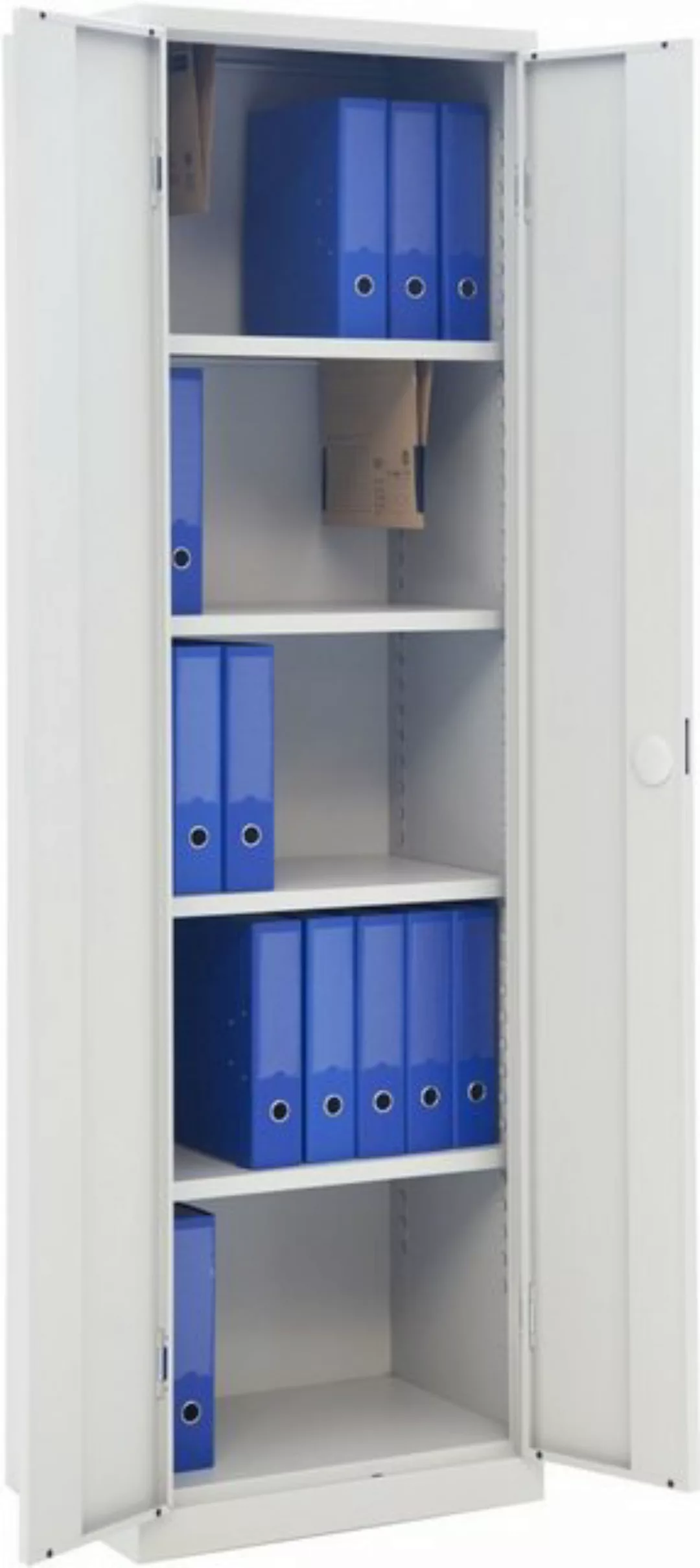 Bisley Light Aktenschrank Flügeltürenschrank Eco montiert 4 Böden 5 OH HxBx günstig online kaufen