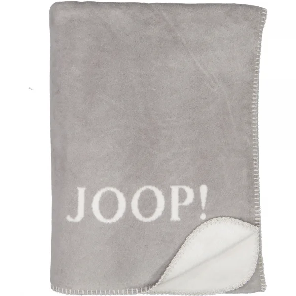JOOP! Wohndecke Uni-Doubleface - Größe: 150x200 cm - Farbe: Graphit-Rauch günstig online kaufen