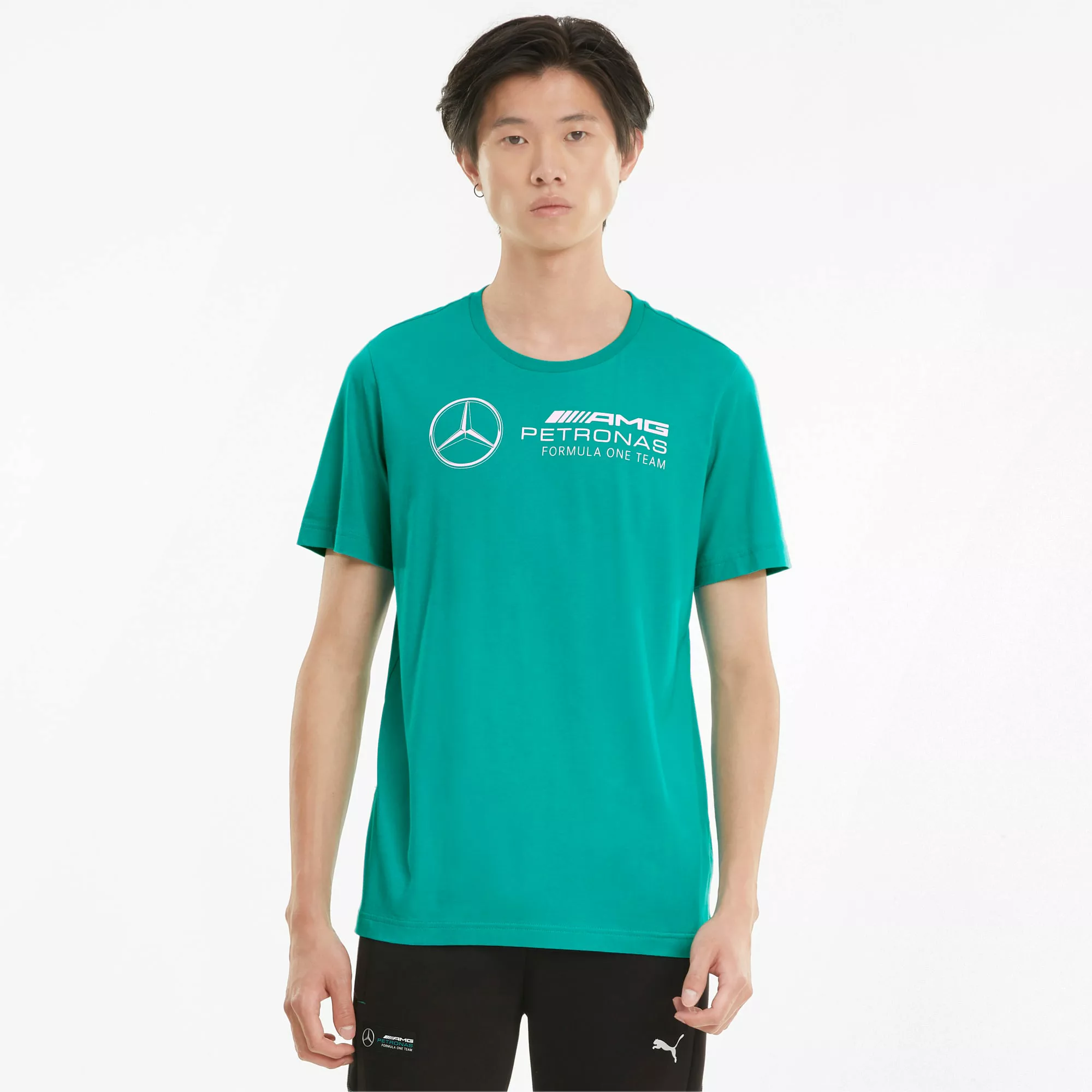 PUMA Mercedes F1 Logo Herren T-Shirt | Mit Aucun | Grün | Größe: XS günstig online kaufen