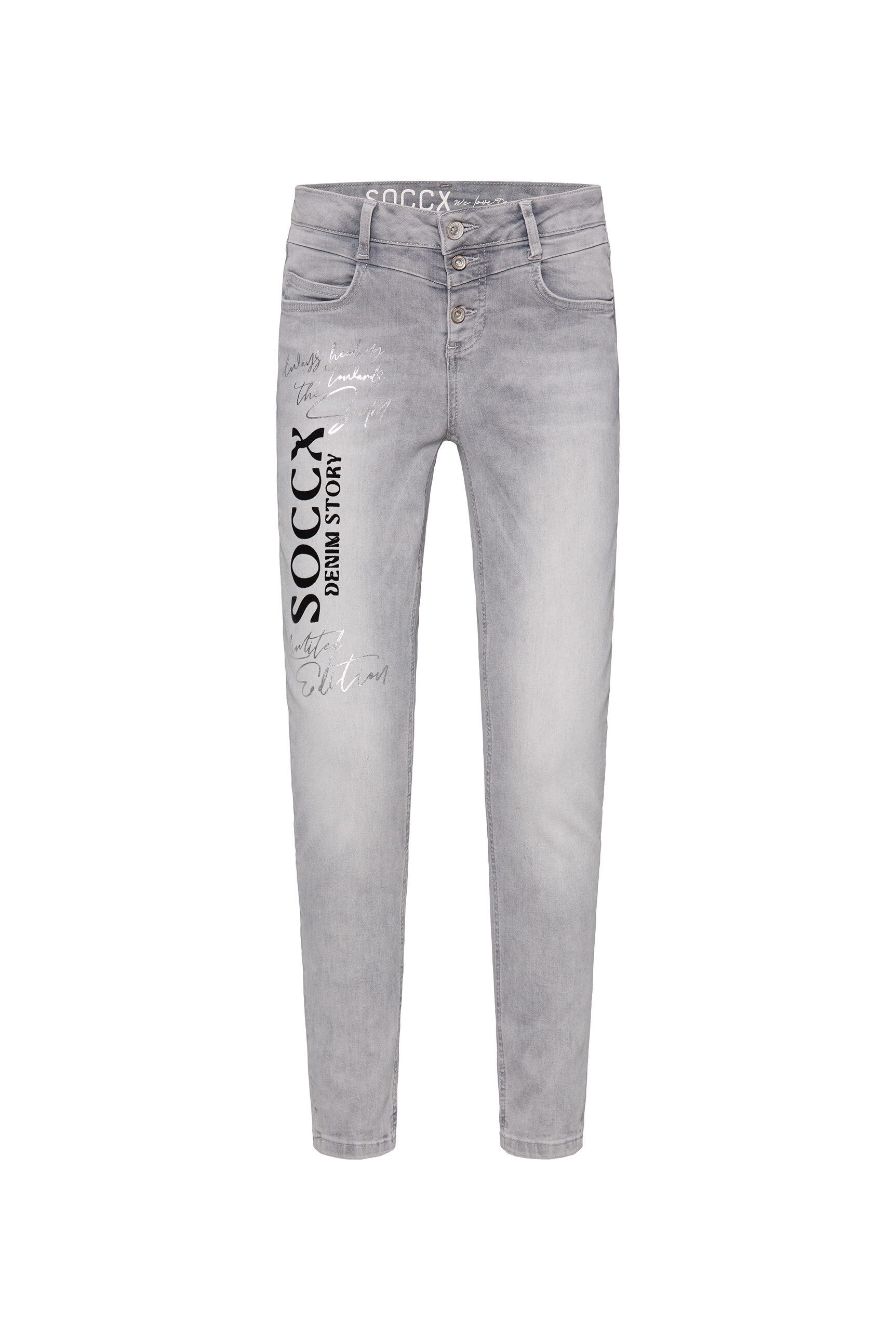 SOCCX Slim-fit-Jeans, mit normaler Leibhöhe günstig online kaufen