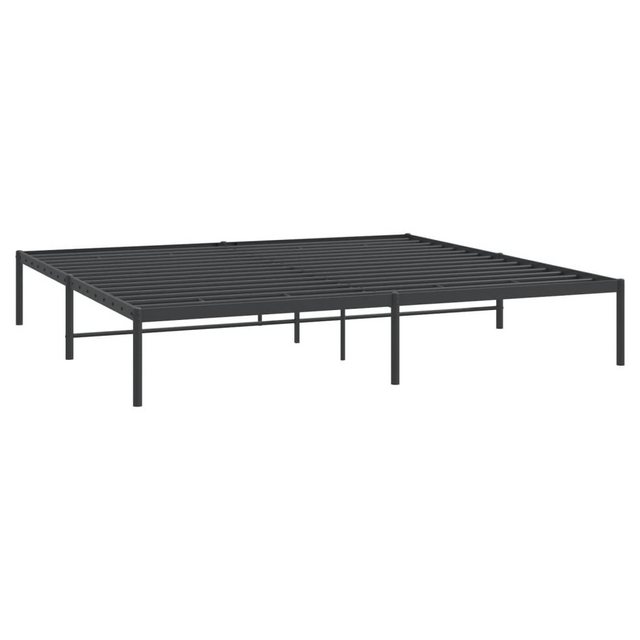 furnicato Bettgestell Metall Schwarz 180x200 cm (1-tlg) günstig online kaufen