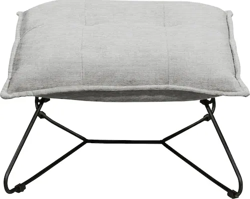 ED EXCITING DESIGN Hocker "Vico", mit Design-Gestell aus schwarzem Metall, günstig online kaufen