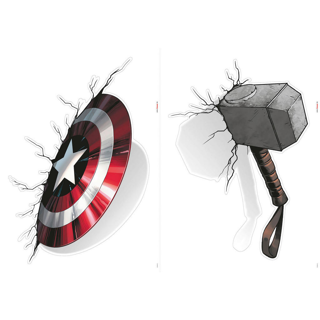 Komar Wandtattoo Avengers Powerful Weapons  Avengers Powerful Weapons B/L: günstig online kaufen