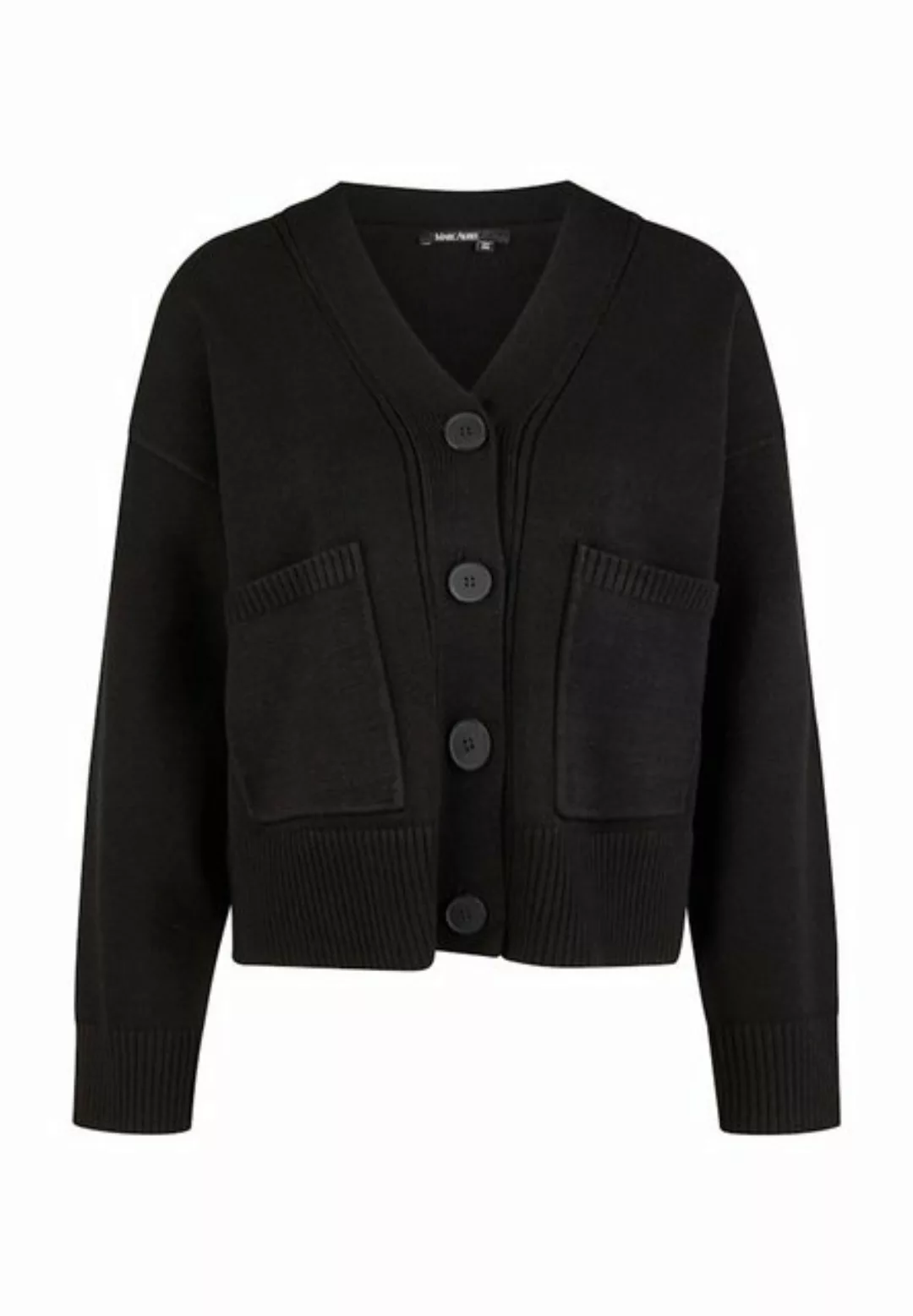 MARC AUREL Strickpullover Strickjacke mit aufgesetzten Taschen black günstig online kaufen