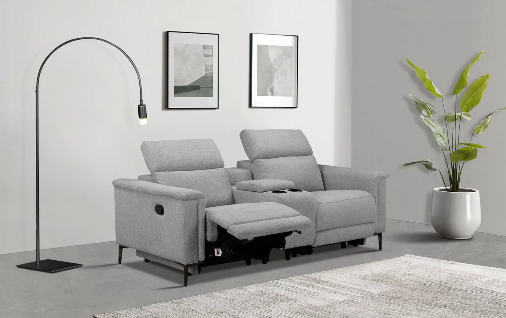 Places of Style 2-Sitzer Lund, 2er-Kinosofa, TV-Sessel, Multimedia-Sofa, m. günstig online kaufen