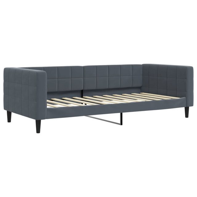 vidaXL Bett, Tagesbett Dunkelgrau 90x200 cm Samt günstig online kaufen