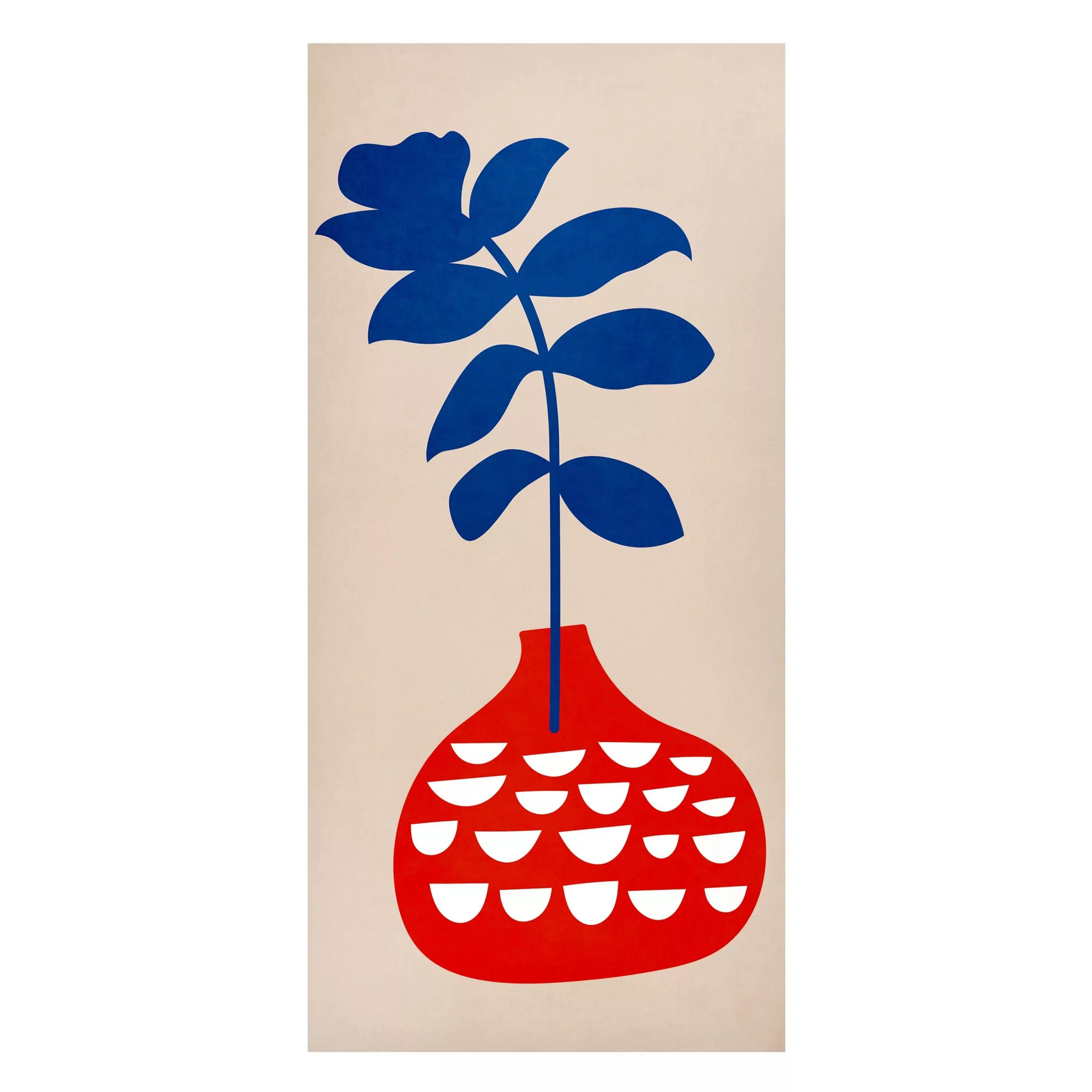Magnettafel Red Flower Vase günstig online kaufen