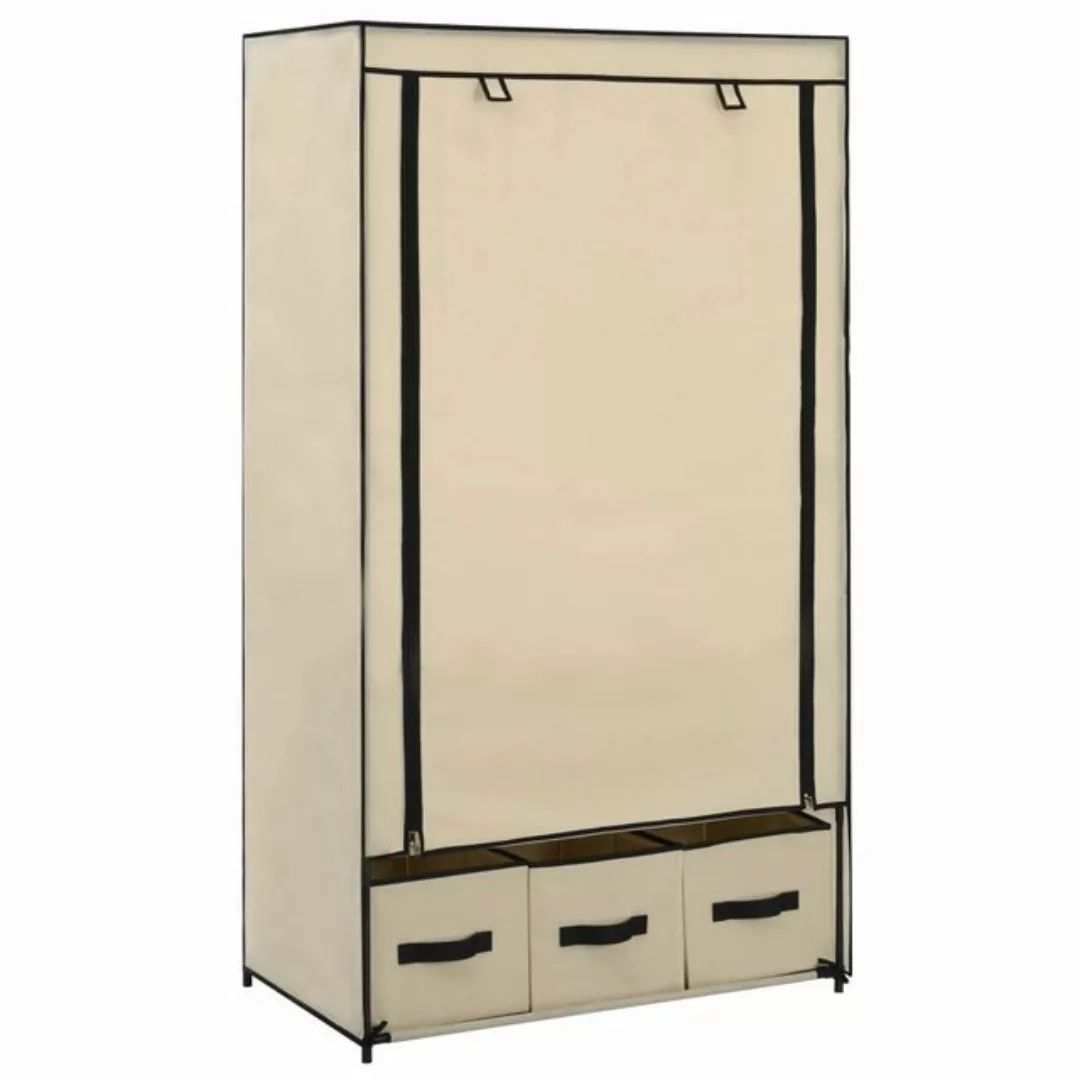 furnicato Kleiderschrank Creme 87 x 49 x 159 cm Stoff günstig online kaufen