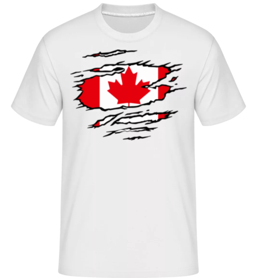 Ripped Flag Canada · Shirtinator Männer T-Shirt günstig online kaufen