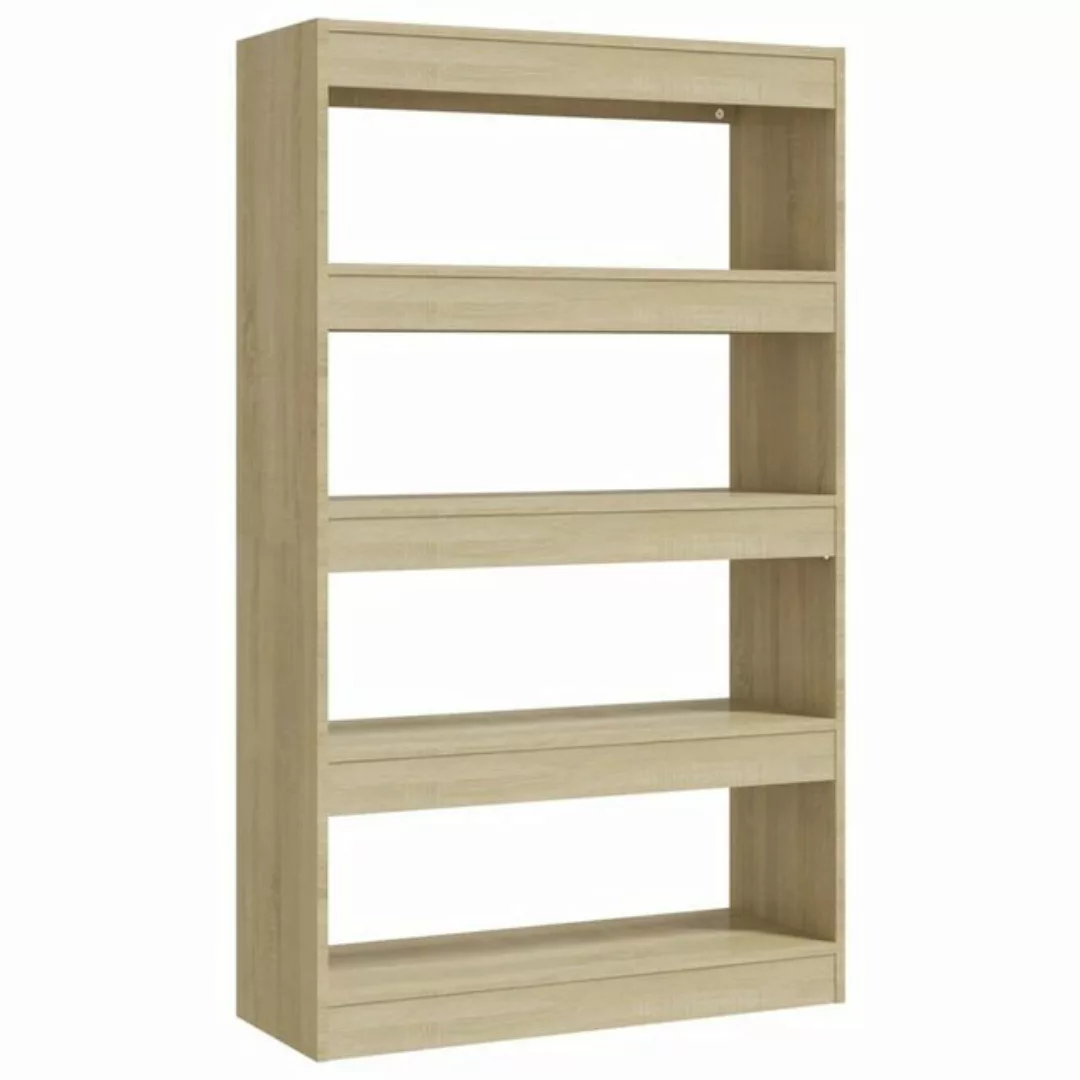 furnicato Bücherregal Bücherregal/Raumteiler Sonoma-Eiche 80x30x135 cm Holz günstig online kaufen