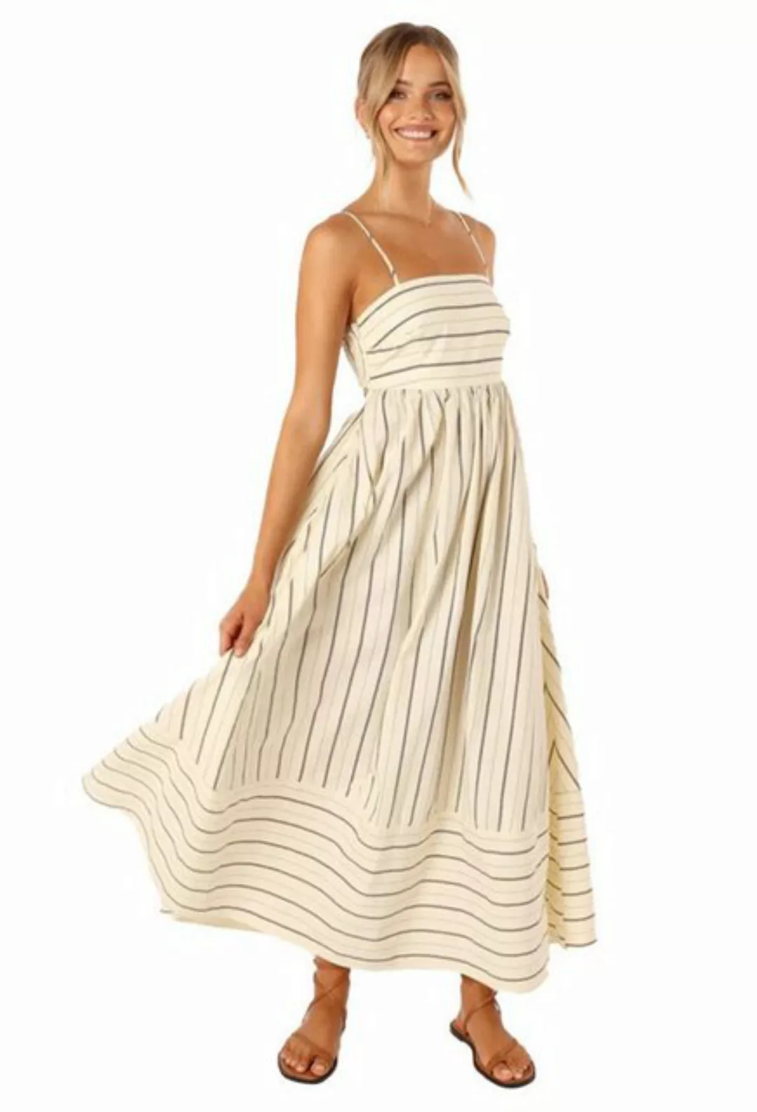 CHENIN Sommerkleid Sommerliches rückenfreies Neckholder-Kleid Frisches, ges günstig online kaufen