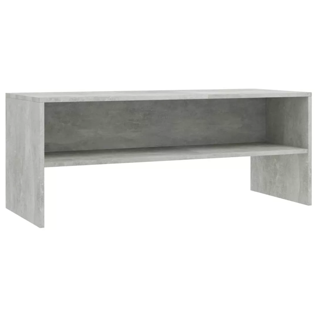 Tv-schrank Betongrau 100 X 40 X 40 Cm Spanplatte günstig online kaufen