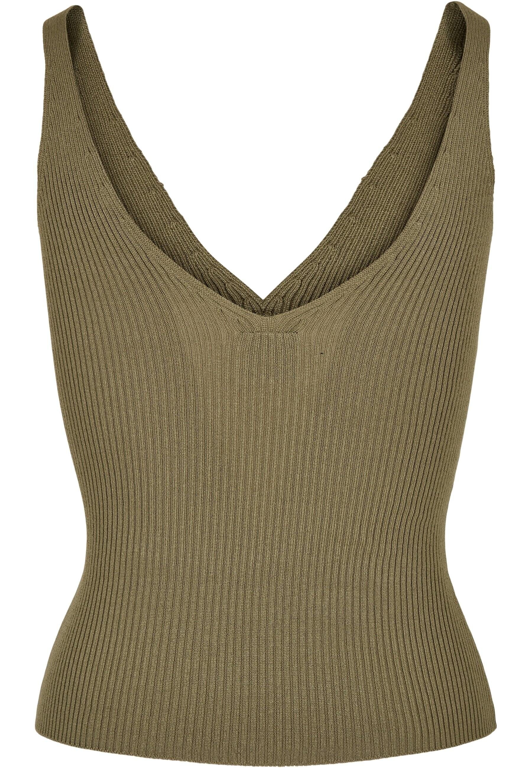 URBAN CLASSICS Muskelshirt "Urban Classics Damen Ladies Rib Knit Top", (1 t günstig online kaufen
