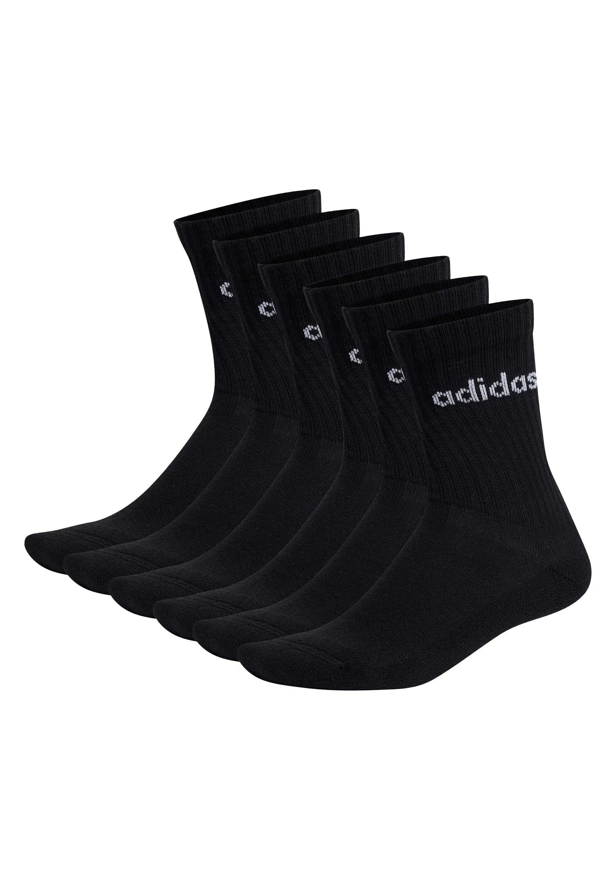 adidas Originals Kurzsocken "Socken Linear Crew Cushioned 6er Pack" günstig online kaufen