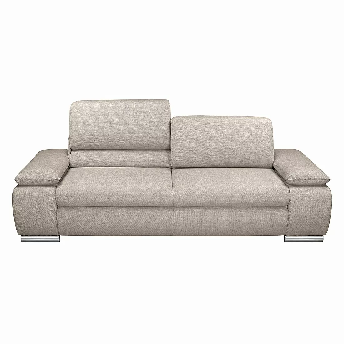 home24 Fredriks Sofa Masca 3-Sitzer Beige Strukturstoff 232x78x96 cm (BxHxT günstig online kaufen