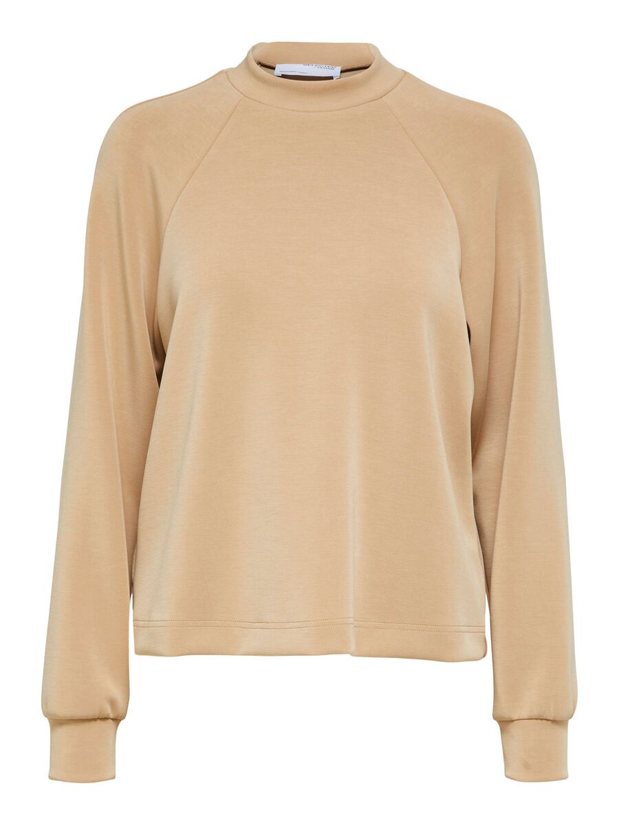 SELECTED Langarm- Sweatshirt Damen Beige günstig online kaufen