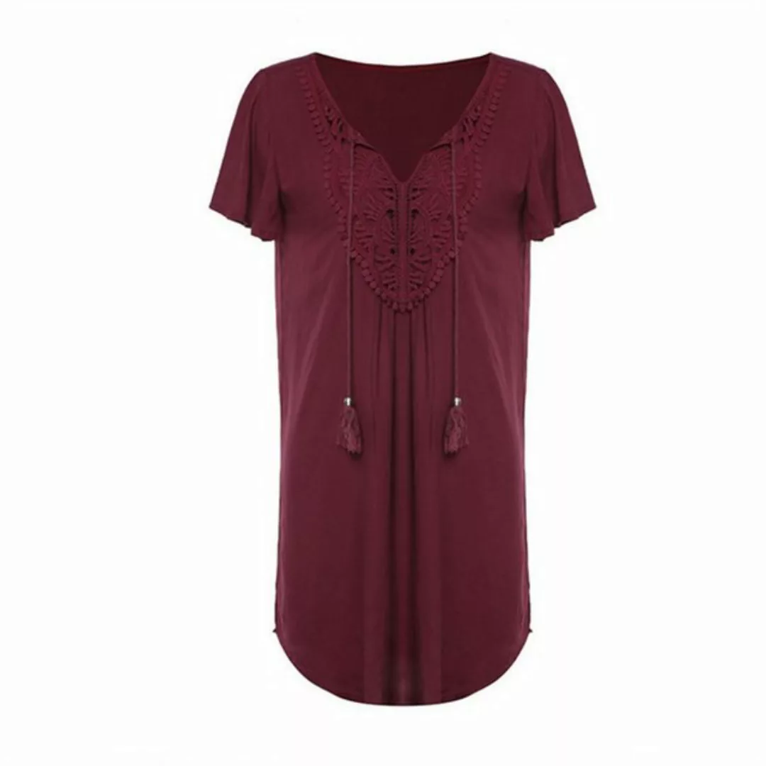 AFAZ New Trading UG Sommerrock Strandresort-Kleid mit Patchwork-Spitze und günstig online kaufen