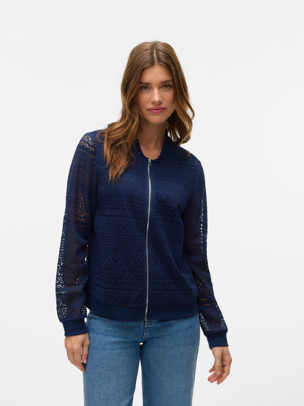 Vero Moda Bomberjacke "VMHONEY LACE BOMBER JACKET WVN GA" günstig online kaufen