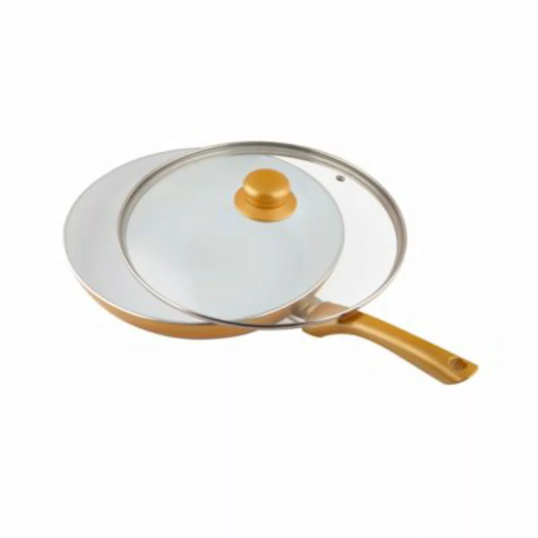 BEST DIRECT Ceramicore® 24er Pfanne Keramik-Beschichtung Bratpfannen gold günstig online kaufen