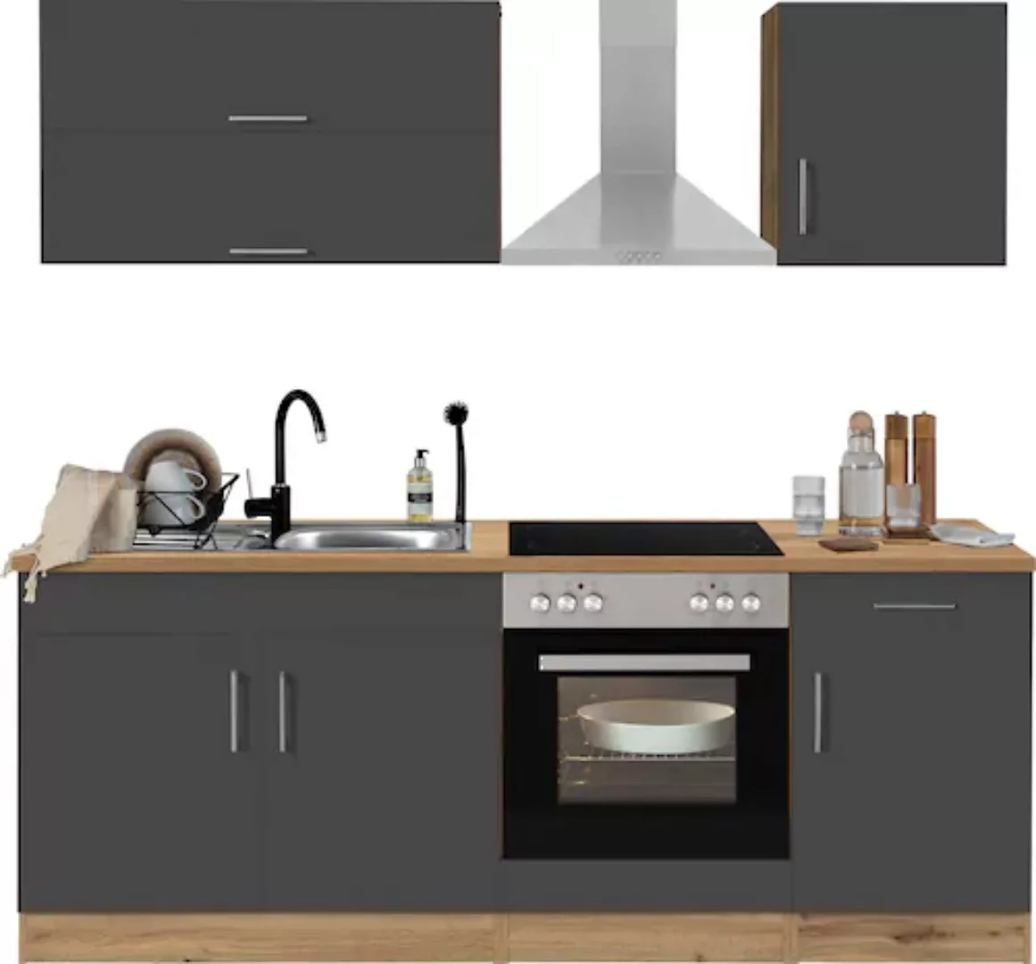 HELD MÖBEL Küchenzeile "Colmar", ohne E-Geräte, Breite 210 cm günstig online kaufen