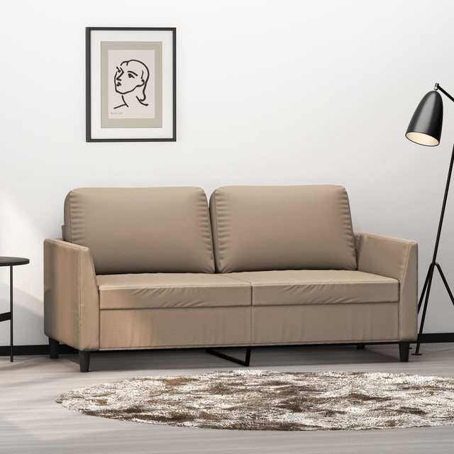 vidaXL Sofa 2-Sitzer-Sofa Taupe 140 cm Stoff günstig online kaufen