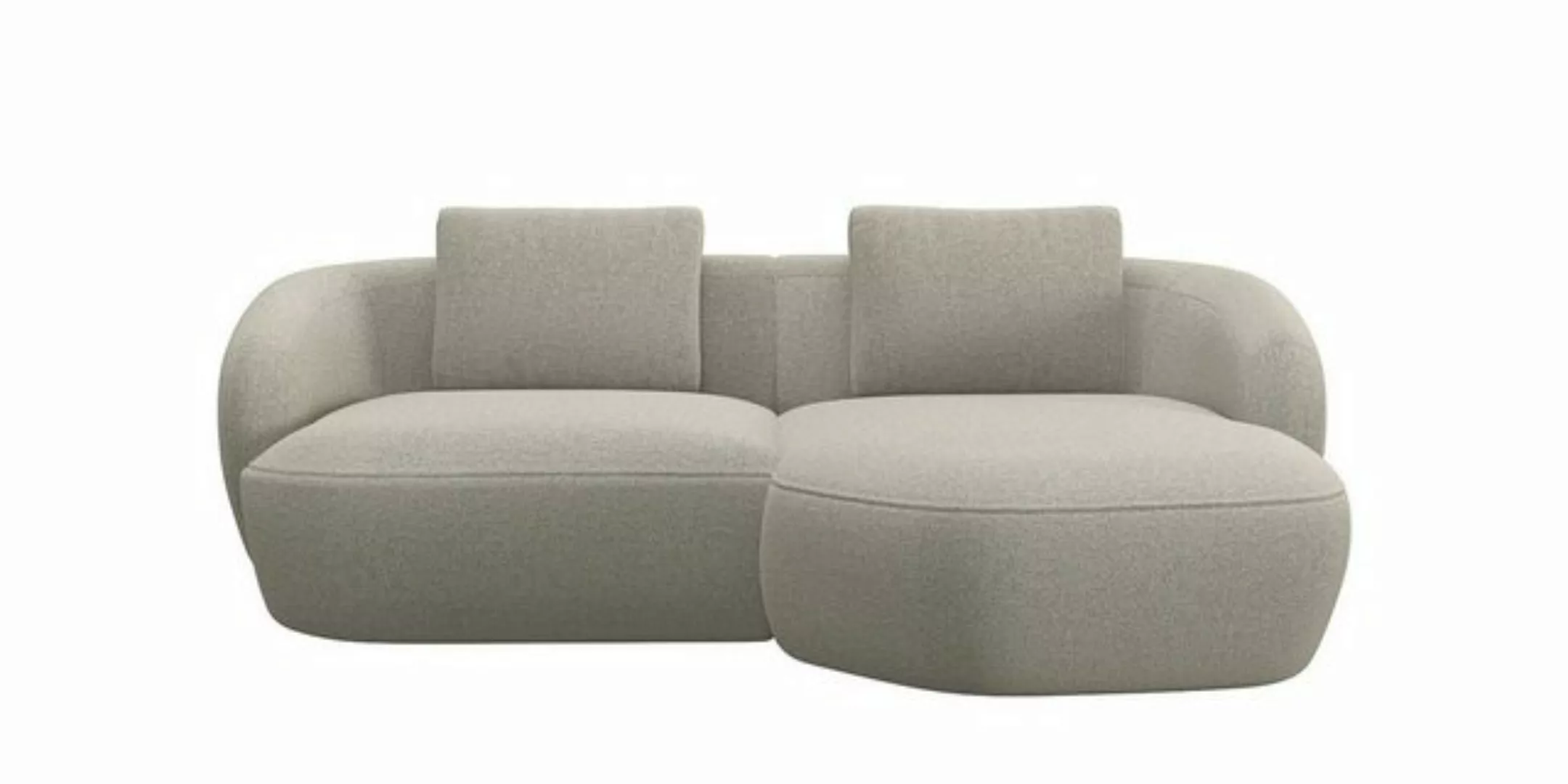 FLEXLUX Wohnlandschaft Torino, rund, L-Form, Sofa-Ecke mit Recamiere, Longc günstig online kaufen