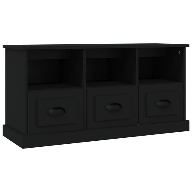 furnicato TV-Schrank Schwarz 100x35x50 cm Holzwerkstoff günstig online kaufen