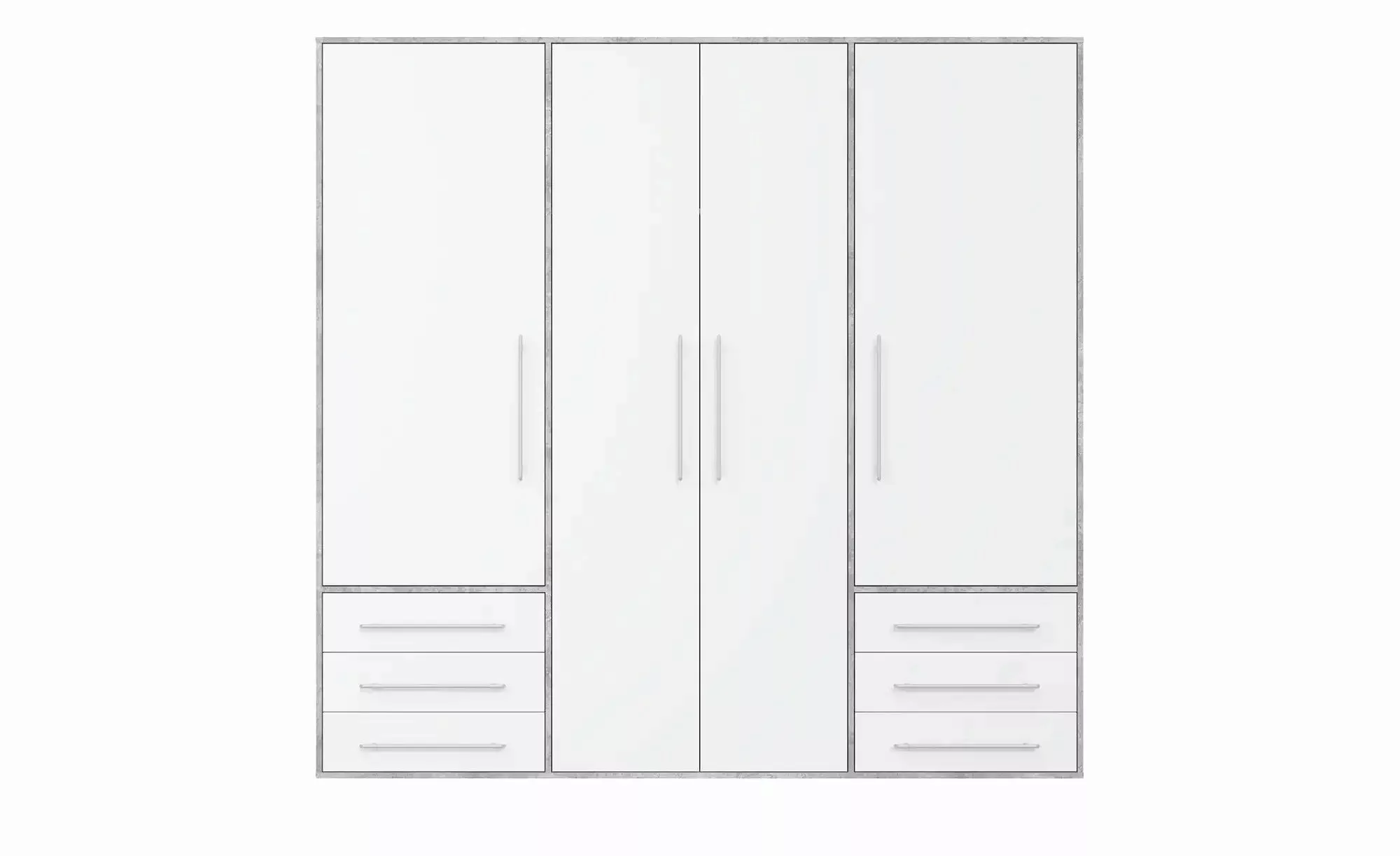 Kleiderschrank  Morley ¦ grau ¦ Maße (cm): B: 206 H: 200 T: 53 Schränke > K günstig online kaufen