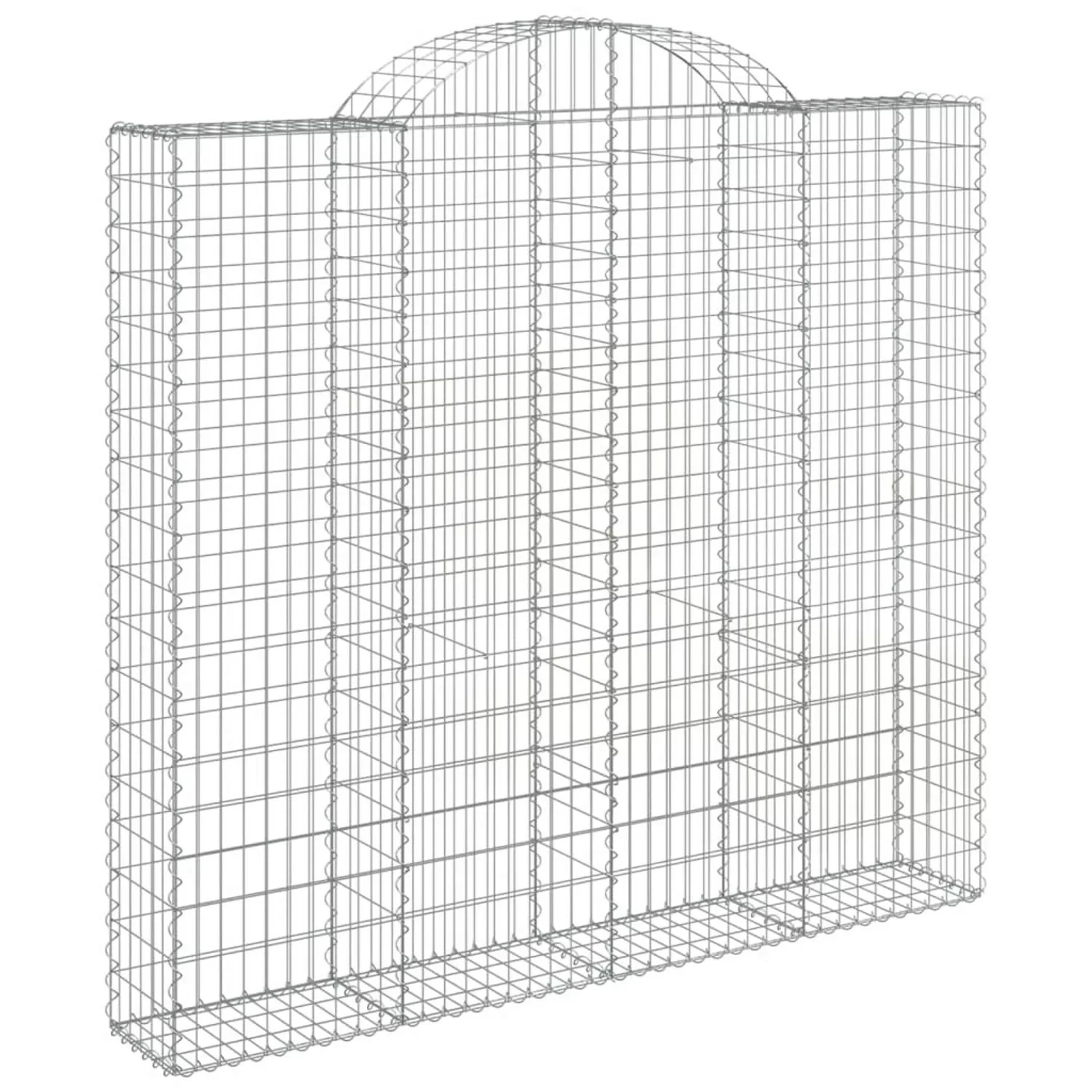 vidaXL Gabionen mit Hochbogen 2 Stk 200x50x180/200cm Eisen 1679837 günstig online kaufen