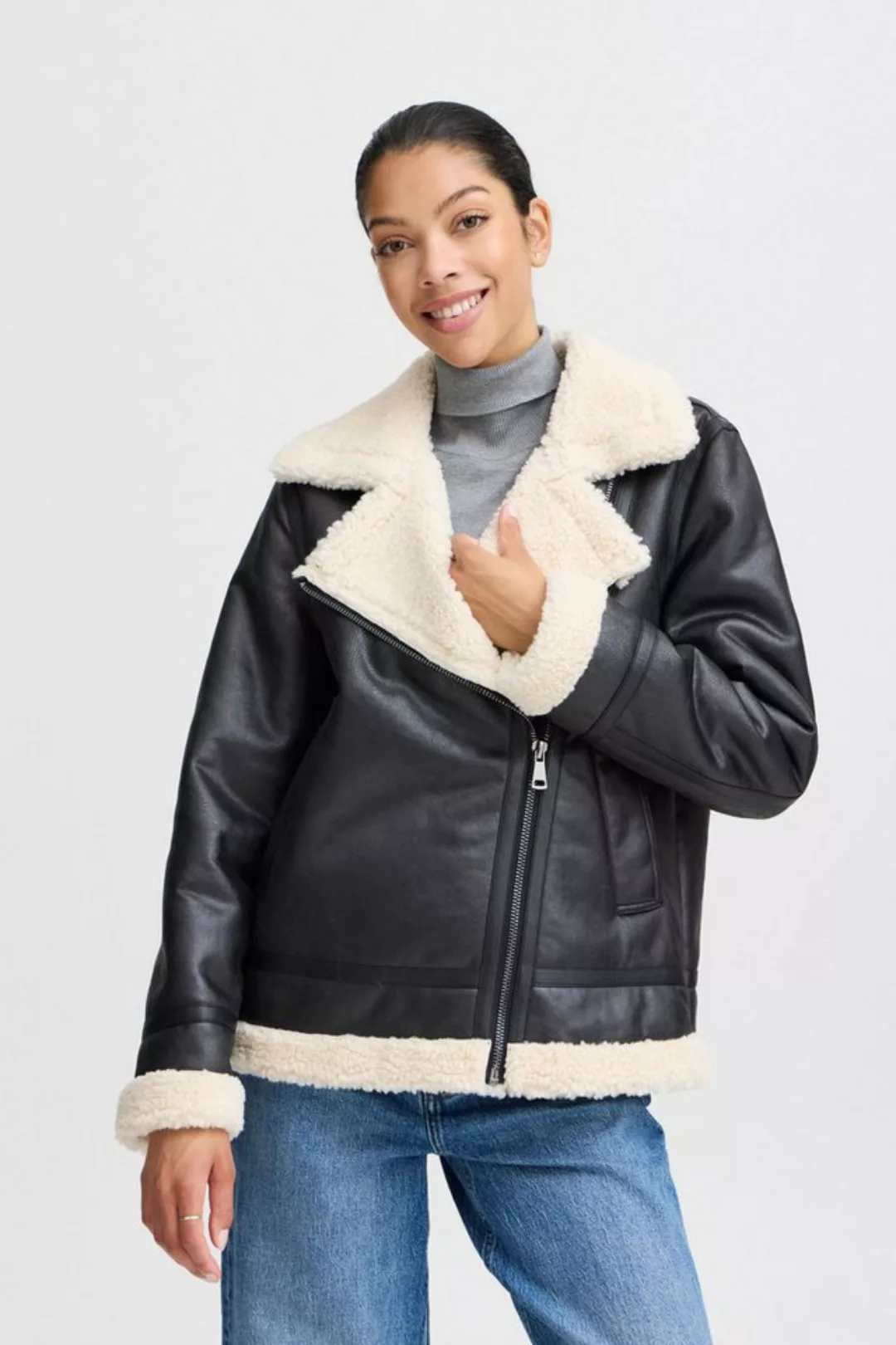 b.young Winterjacke BYASANNE BIKER JACKET - coole Biker Jacke günstig online kaufen