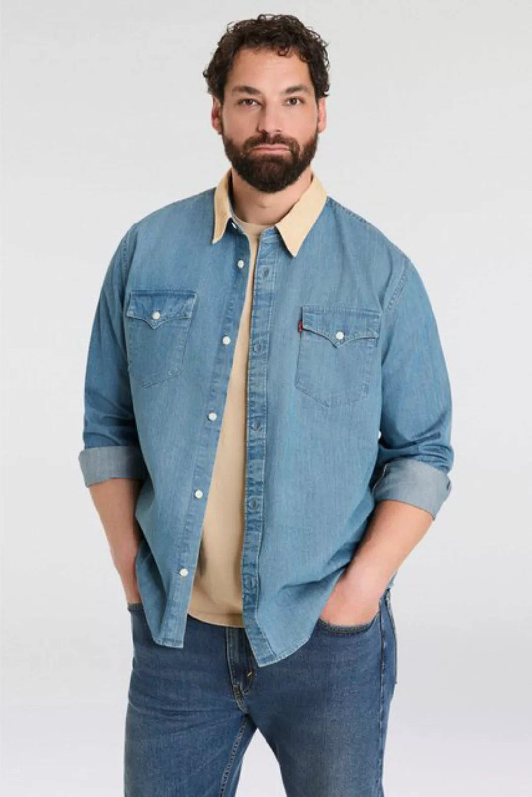 Levi's® Plus Jeanshemd BIG RELAXED FIT WESTERN günstig online kaufen