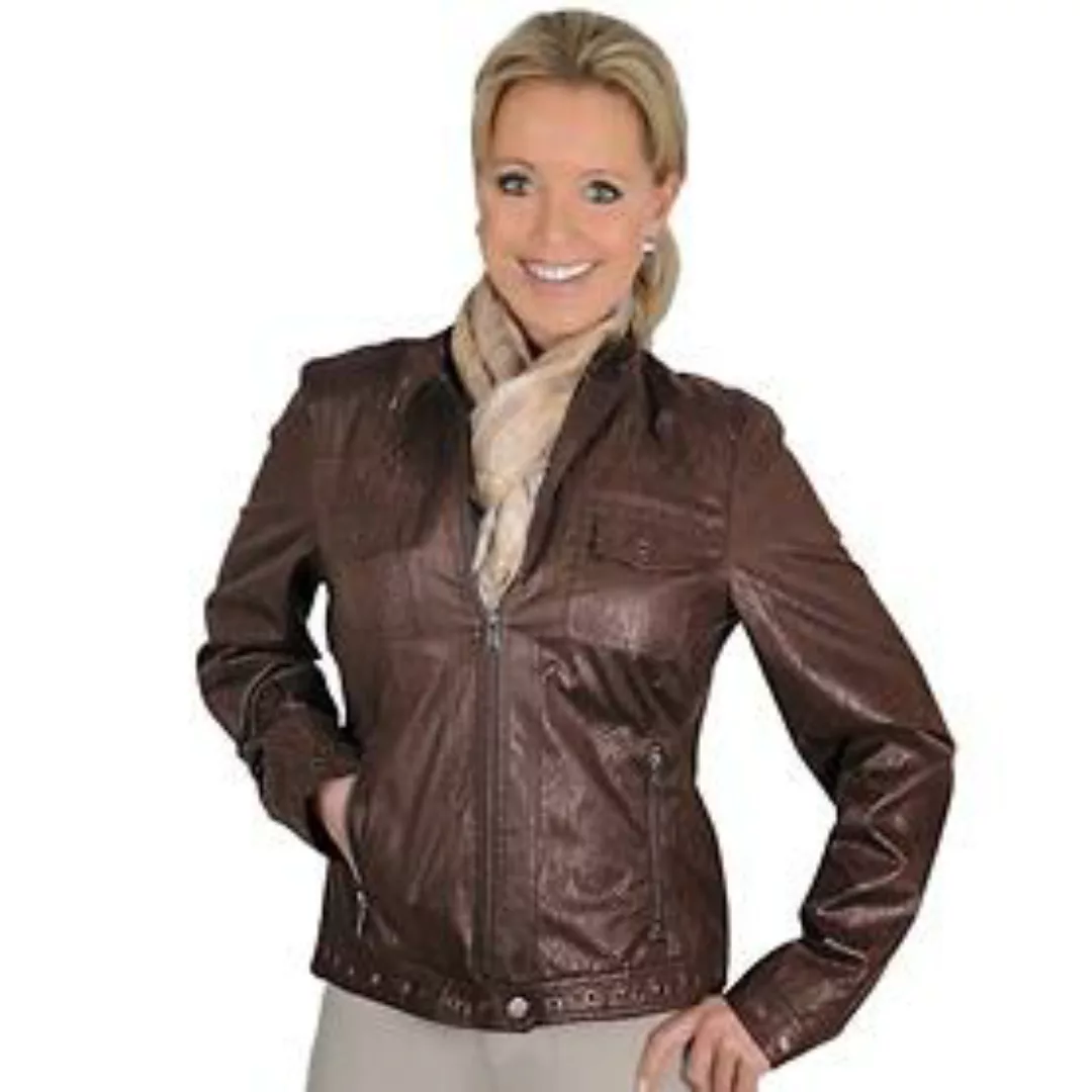 Jacke 'Reptilleder-Look', Gr. 40 günstig online kaufen