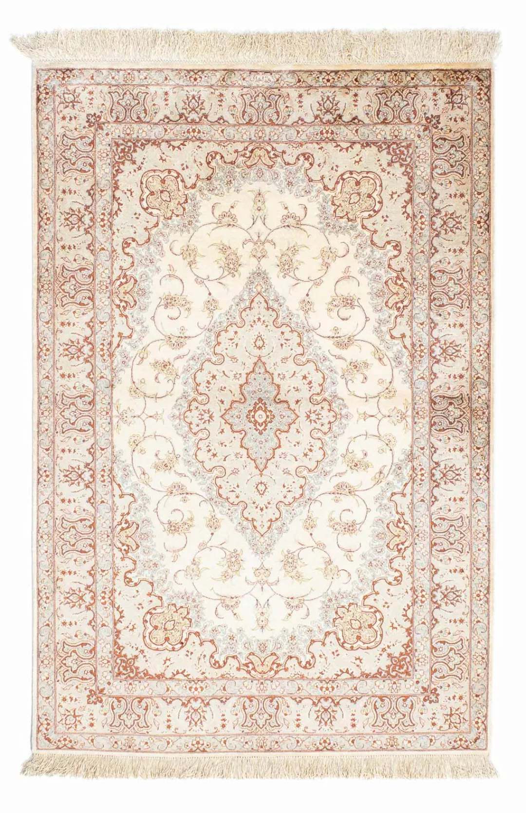 morgenland Orientteppich »Perser - Ghom - 155 x 97 cm - beige«, rechteckig, günstig online kaufen