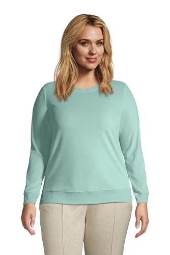 Sweatshirt aus Velours in großen Größen, Damen, Größe: 52-54 Plusgrößen, Gr günstig online kaufen