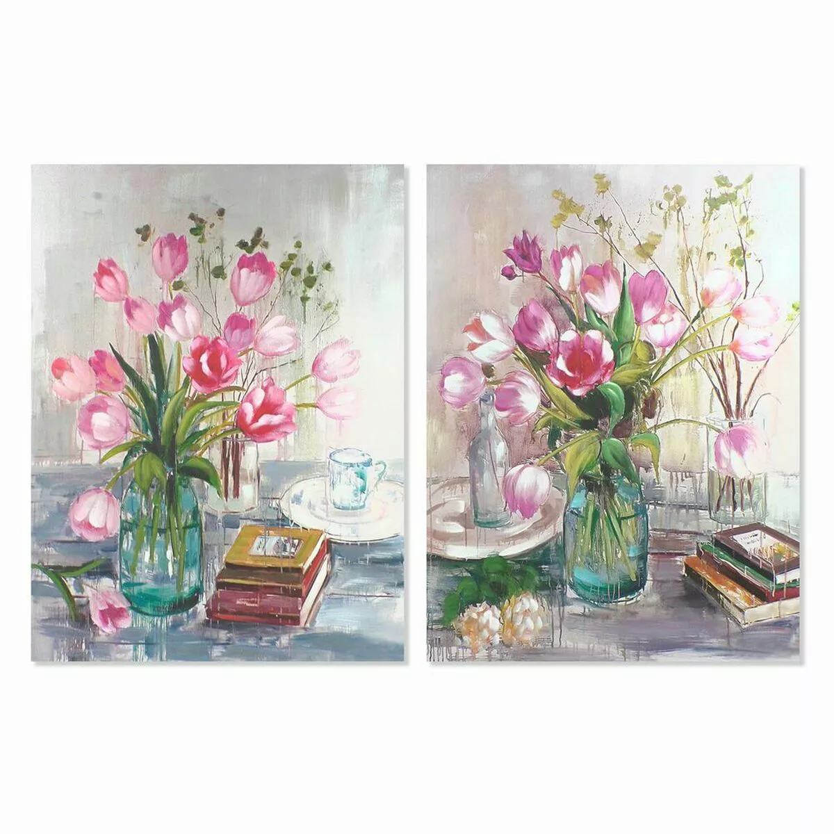 Bild Dkd Home Decor Vase Blomster (90 X 2,5 X 120 Cm) (2 Stück) günstig online kaufen