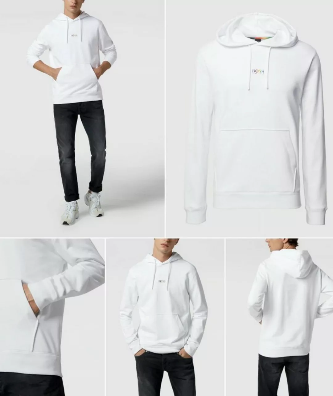 BOSS Sweatshirt HUGO BOSS WELOVE Unisex Hoodie Pullover Sweater Sweatshirt günstig online kaufen