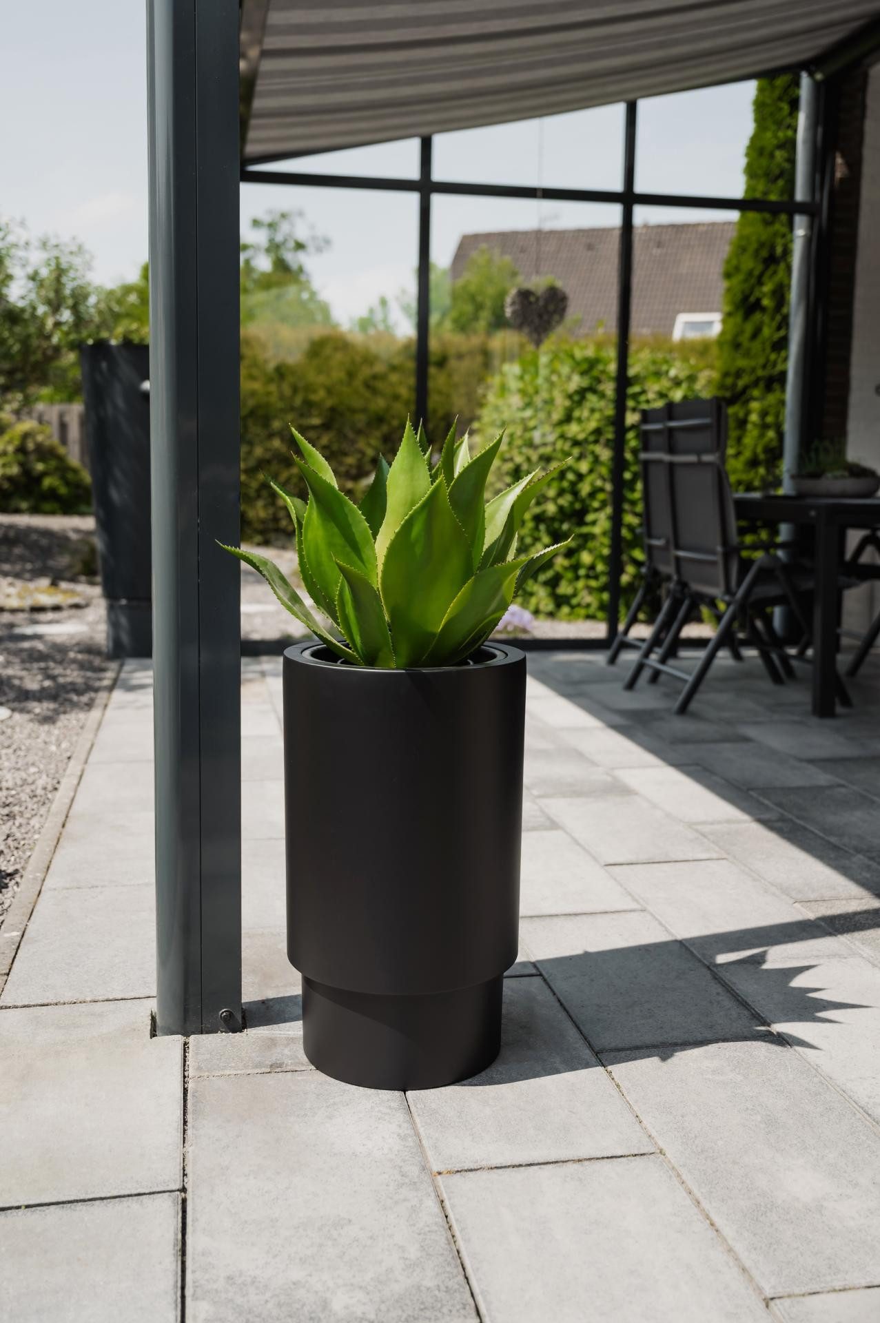 VIVANNO Blumentopf Fiberglas ESCADA Rund - günstig online kaufen