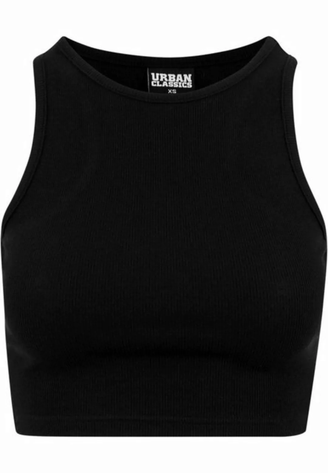 URBAN CLASSICS Muskelshirt Urban Classics Damen Ladies Cropped Rib Top (1-t günstig online kaufen