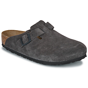 Birkenstock  Pantoffeln Boston LEVE Velvet Grey günstig online kaufen