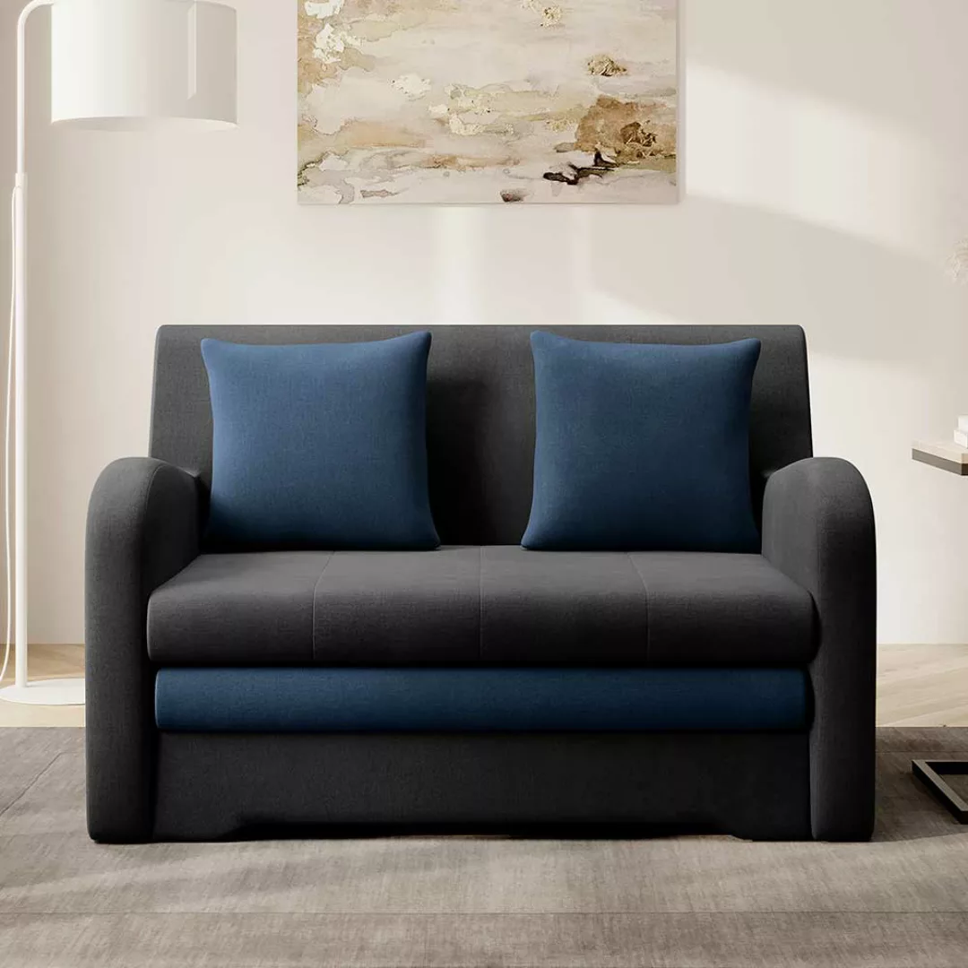 Schlafcouch Zweisitzer in modernem Design mit Bettkasten günstig online kaufen