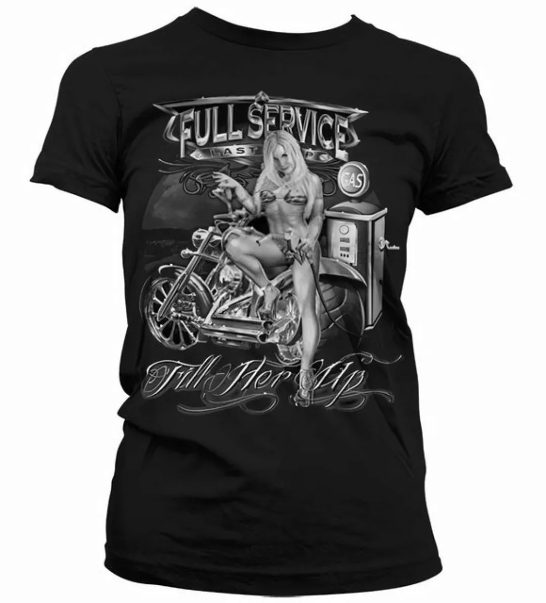 Hybris T-Shirt Fill Er Up B W Girly T-Shirt günstig online kaufen