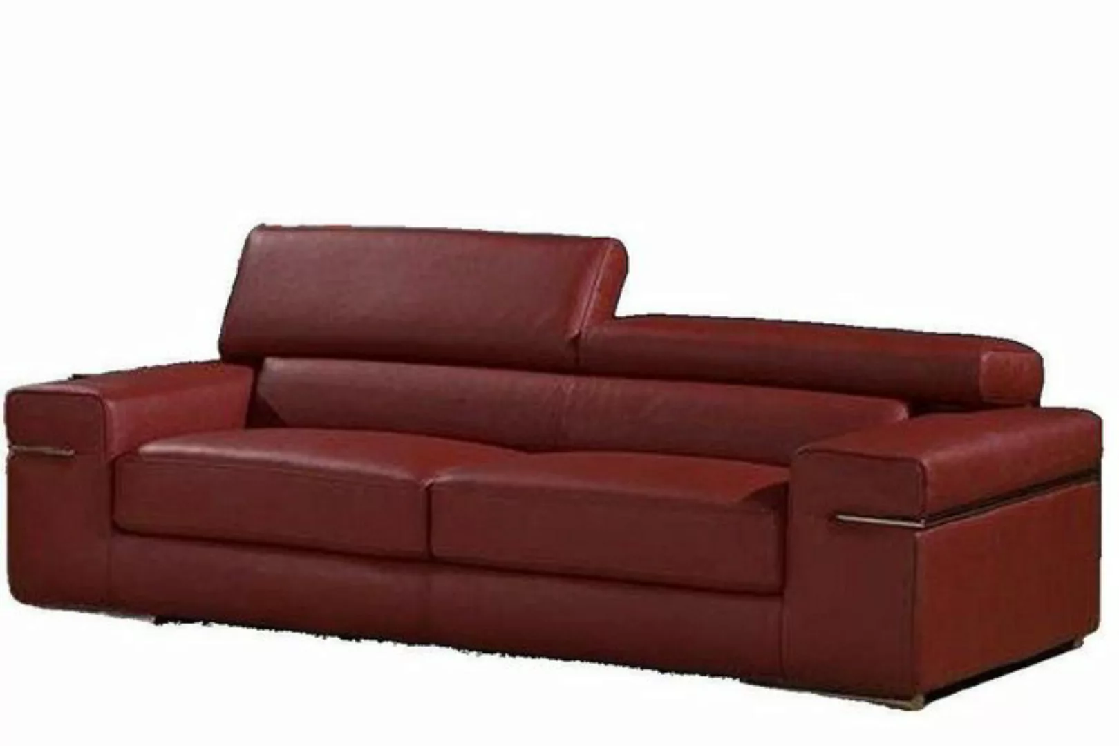 JVmoebel Sofa Beiger Polster 3-Sitzer Leder Sofas Couchen Sitz Design Club günstig online kaufen