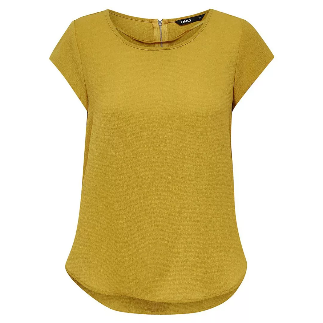 Only Vic Einfarbiges T-shirt Mit Kurzen Ärmeln 42 Tawny Olive günstig online kaufen