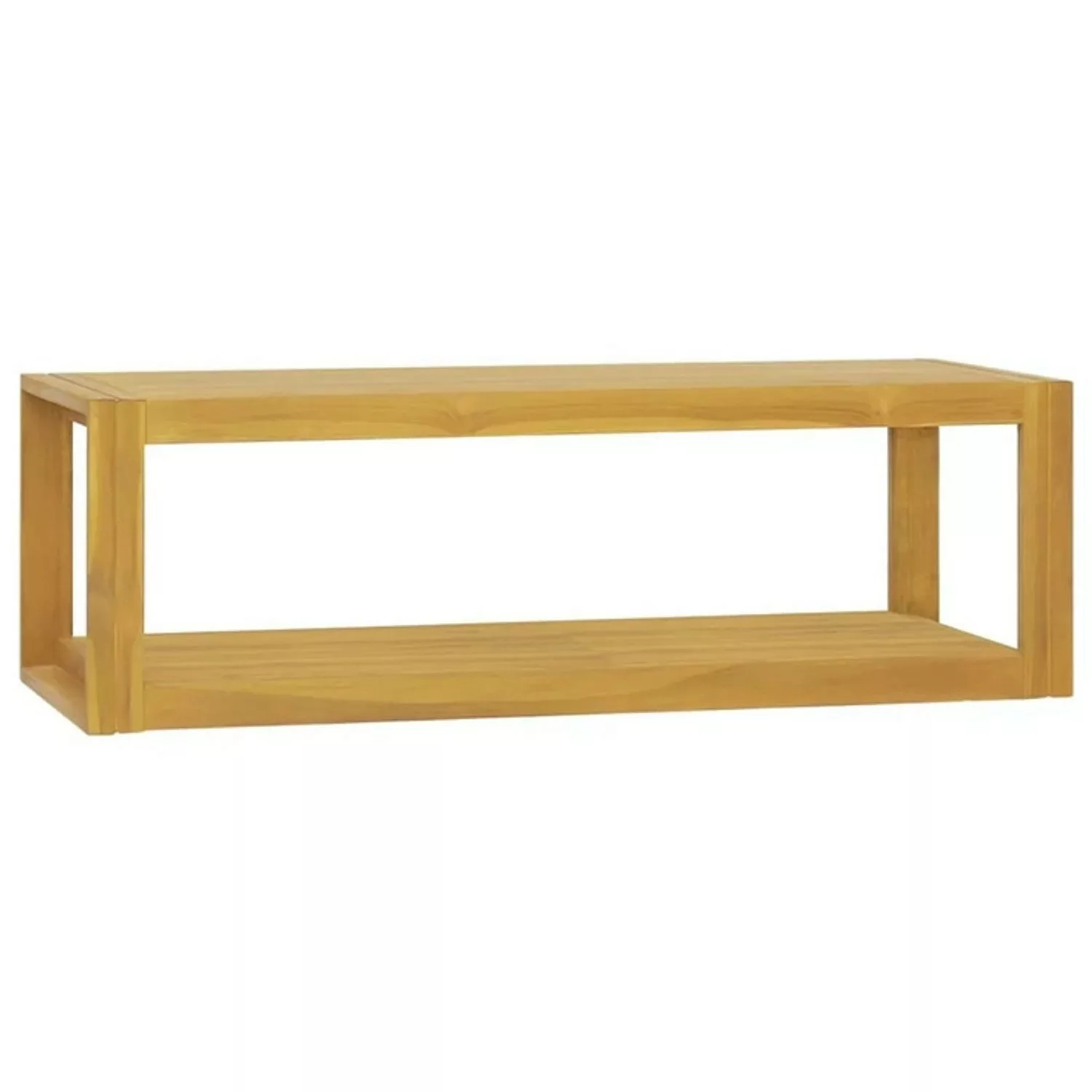 vidaXL Wand-Badregal 110x45x35 cm Massivholz Teak günstig online kaufen